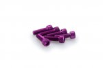 Skrutky PUIG 0364L ANODIZED fialová M6 x 20 mm (6ks)