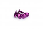 Skrutky PUIG 0611L ANODIZED fialová M6 x 15 mm (6ks)