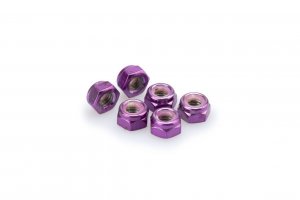 Matice PUIG 0832L ANODIZED fialová M8 (6ks)