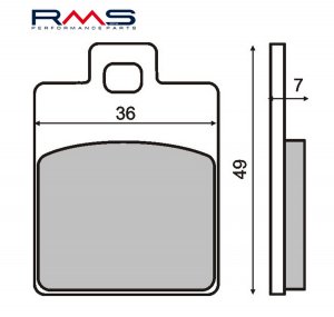 Brzdové obloženie RMS organické