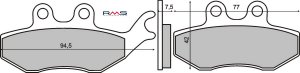 Brzdové obloženie RMS organické