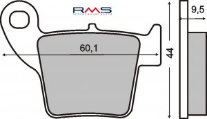 Brzdové obloženie RMS organické
