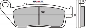 Brzdové obloženie RMS organické