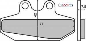 Brzdové obloženie RMS organické