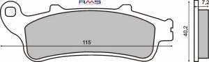 Brzdové obloženie RMS organické