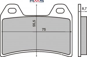 Brzdové obloženie RMS organické