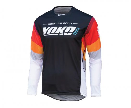 Motokrosový dres YOKO TWO čierno/bielo/červené S