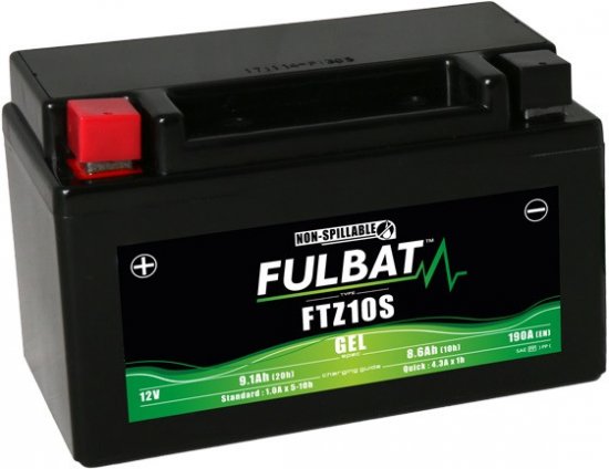 Gelový akumulátor FULBAT FTZ10S GEL (YTZ10S)