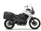 Kompletná sada bočných čiernych hliníkových kufrov SHAD TERRA BLACK , 36/47 l litrov, vrátane montáž SHAD TRIUMPH Tiger 800