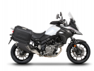 Kompletná sada bočných čiernych hliníkových kufrov SHAD TERRA BLACK , 36L/36/ bočné kufre, vrátane m SHAD SUZUKI DL 650 V-Strom