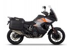 Kompletná sada bočných čiernych hliníkových kufrov SHAD TERRA BLACK , 36/47 l litrov, vrátane montáž SHAD KTM Super Adventure 1290 (R, S)