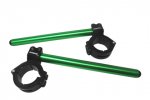 Adjustable clip-ons ACCOSSATO inclination from 6Â° to 10Â° with inner ring, green