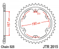 Reťazová rozeta JT JTR 2015-50 50T, 525