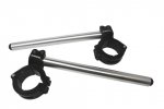 Adjustable clip-ons ACCOSSATO inclination from 6Â° to 10Â° with inner ring, silver