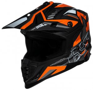 Cross helmet iXS iXS363 2.0 black matt-orange-anthracite XS