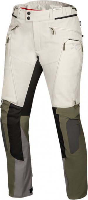 Women's pants iXS VENTURE-AIR 1.0 light grey-olive D4XL